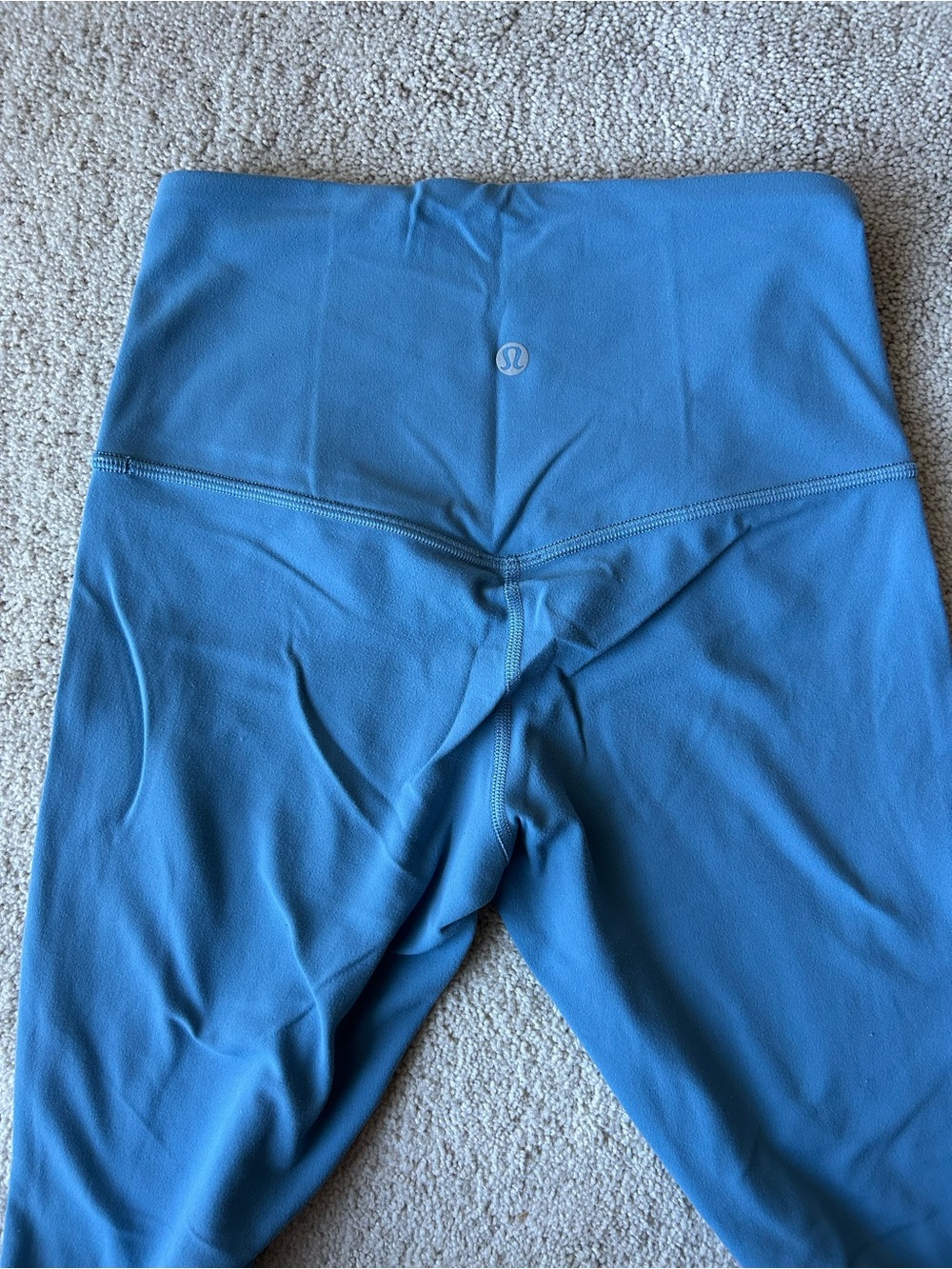 lululemon mini flare Blue Leggings